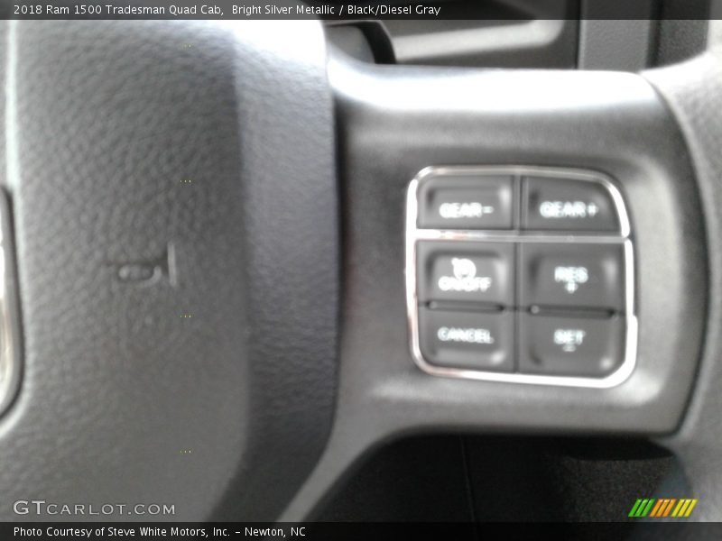Bright Silver Metallic / Black/Diesel Gray 2018 Ram 1500 Tradesman Quad Cab