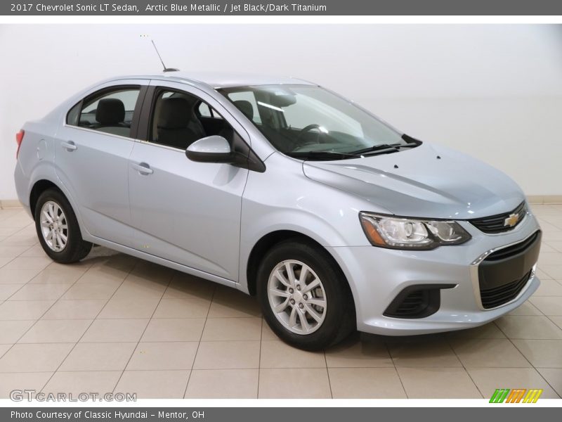 Arctic Blue Metallic / Jet Black/Dark Titanium 2017 Chevrolet Sonic LT Sedan