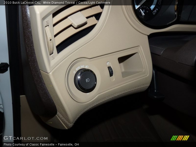 White Diamond Tricoat / Cocoa/Light Cashmere 2010 Buick LaCrosse CXL