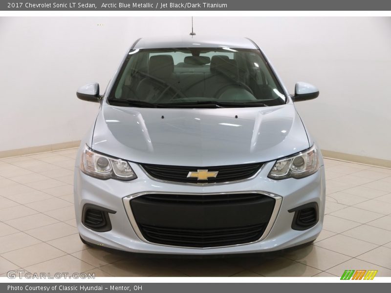 Arctic Blue Metallic / Jet Black/Dark Titanium 2017 Chevrolet Sonic LT Sedan