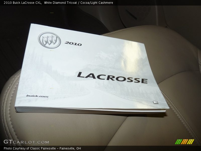 White Diamond Tricoat / Cocoa/Light Cashmere 2010 Buick LaCrosse CXL