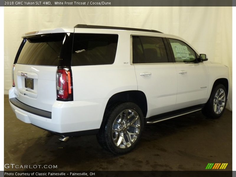 White Frost Tricoat / Cocoa/Dune 2018 GMC Yukon SLT 4WD