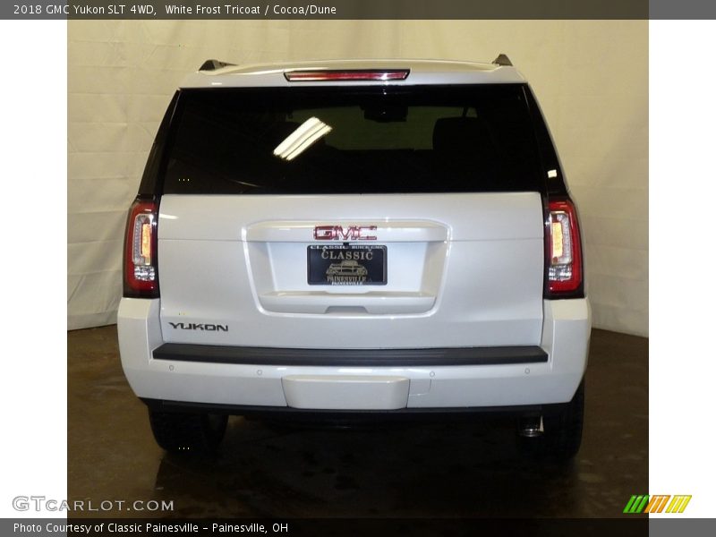 White Frost Tricoat / Cocoa/Dune 2018 GMC Yukon SLT 4WD