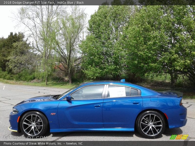 IndiGo Blue / Black 2018 Dodge Charger R/T Scat Pack