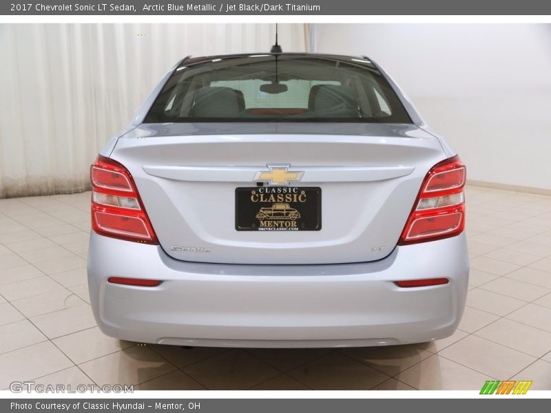 Arctic Blue Metallic / Jet Black/Dark Titanium 2017 Chevrolet Sonic LT Sedan