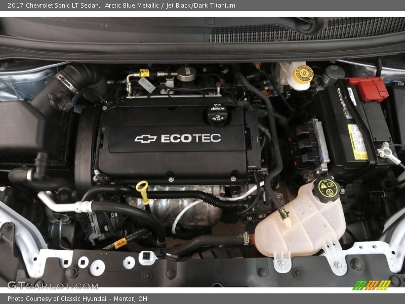 Arctic Blue Metallic / Jet Black/Dark Titanium 2017 Chevrolet Sonic LT Sedan