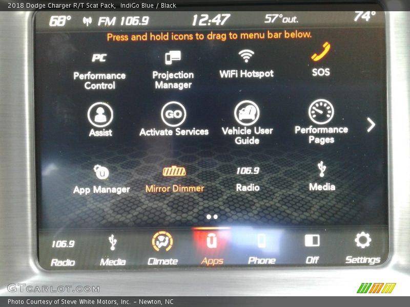 IndiGo Blue / Black 2018 Dodge Charger R/T Scat Pack