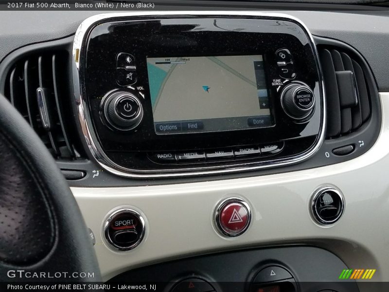 Bianco (White) / Nero (Black) 2017 Fiat 500 Abarth