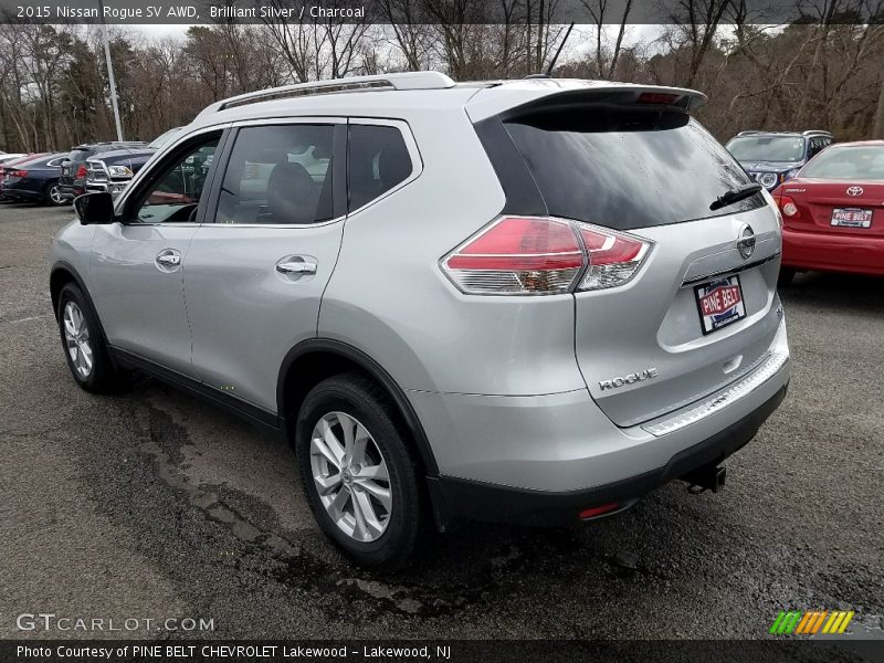 Brilliant Silver / Charcoal 2015 Nissan Rogue SV AWD