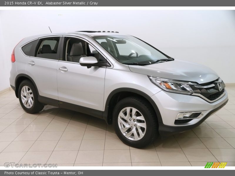 Alabaster Silver Metallic / Gray 2015 Honda CR-V EX