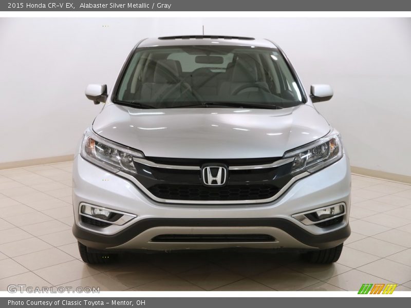 Alabaster Silver Metallic / Gray 2015 Honda CR-V EX
