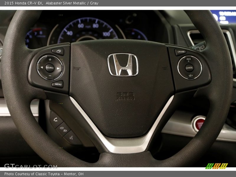 Alabaster Silver Metallic / Gray 2015 Honda CR-V EX