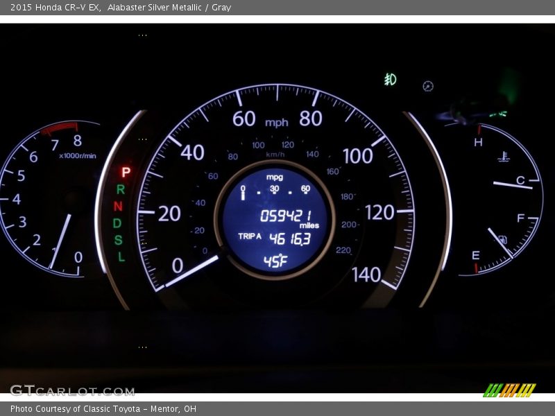 Alabaster Silver Metallic / Gray 2015 Honda CR-V EX