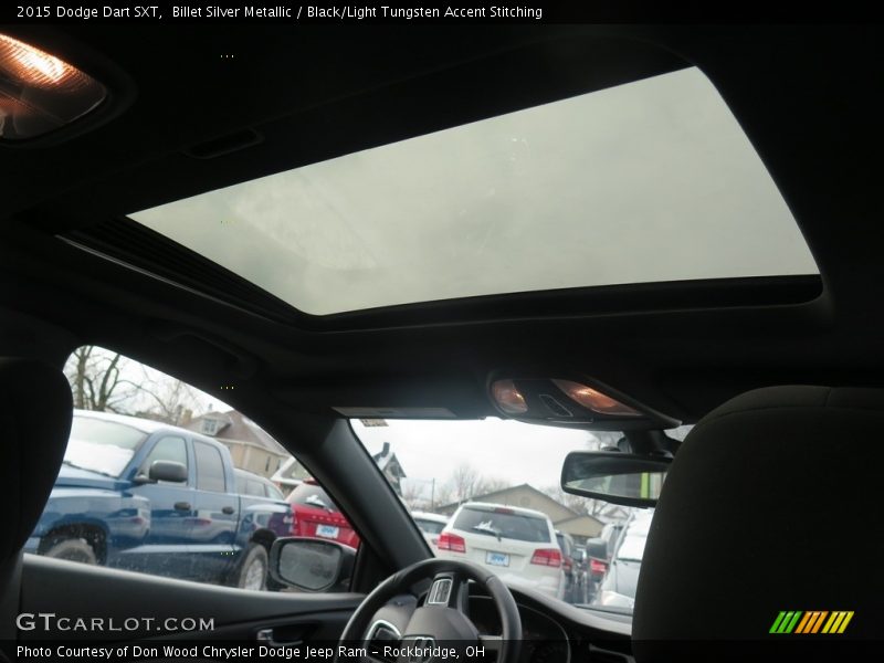 Billet Silver Metallic / Black/Light Tungsten Accent Stitching 2015 Dodge Dart SXT