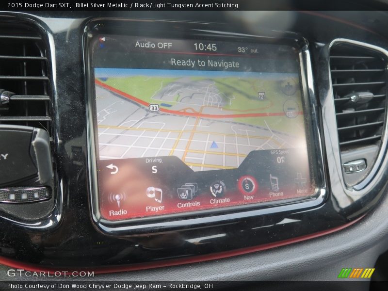 Billet Silver Metallic / Black/Light Tungsten Accent Stitching 2015 Dodge Dart SXT