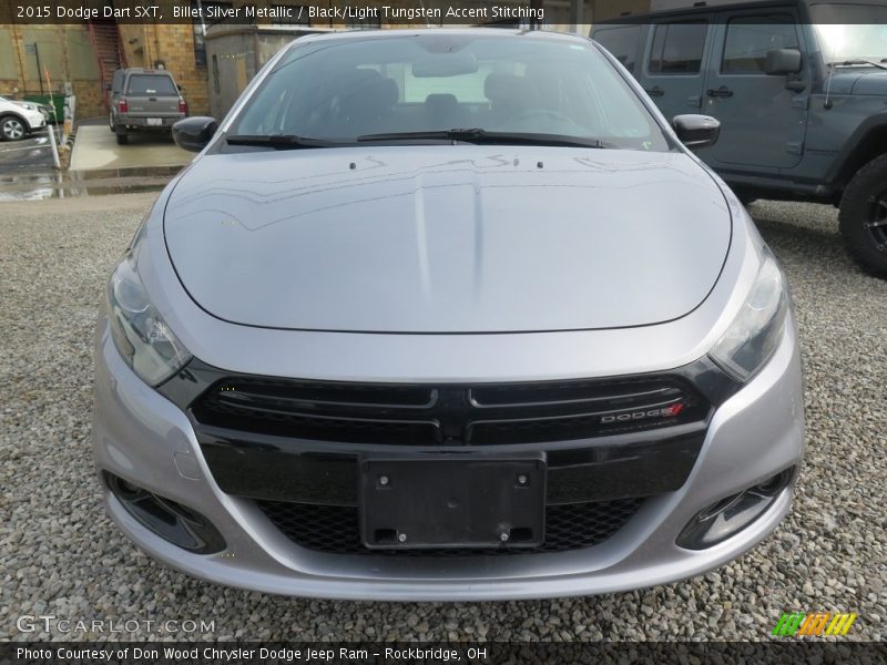 Billet Silver Metallic / Black/Light Tungsten Accent Stitching 2015 Dodge Dart SXT