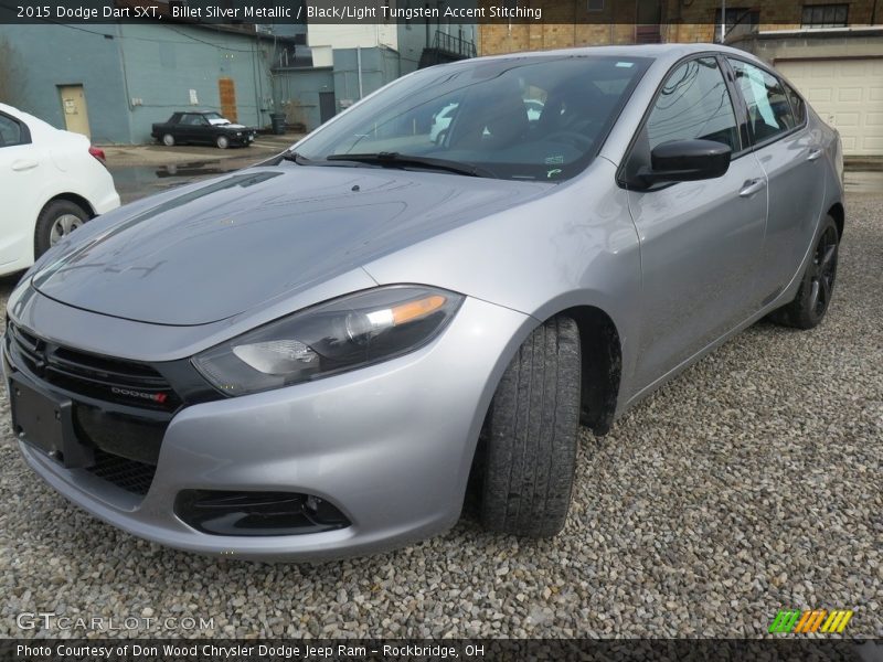 Billet Silver Metallic / Black/Light Tungsten Accent Stitching 2015 Dodge Dart SXT