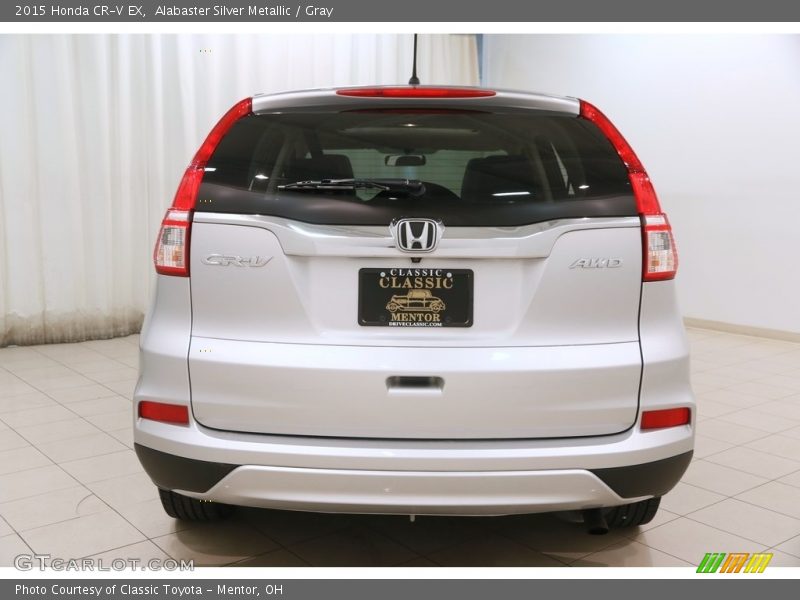 Alabaster Silver Metallic / Gray 2015 Honda CR-V EX