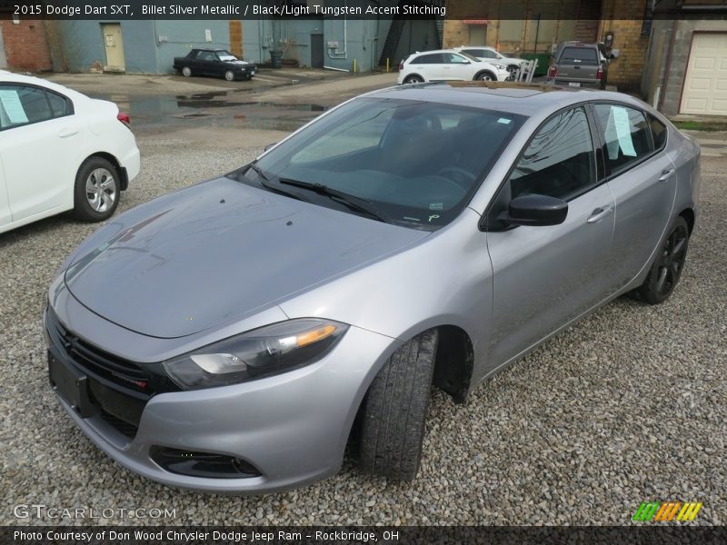 Billet Silver Metallic / Black/Light Tungsten Accent Stitching 2015 Dodge Dart SXT