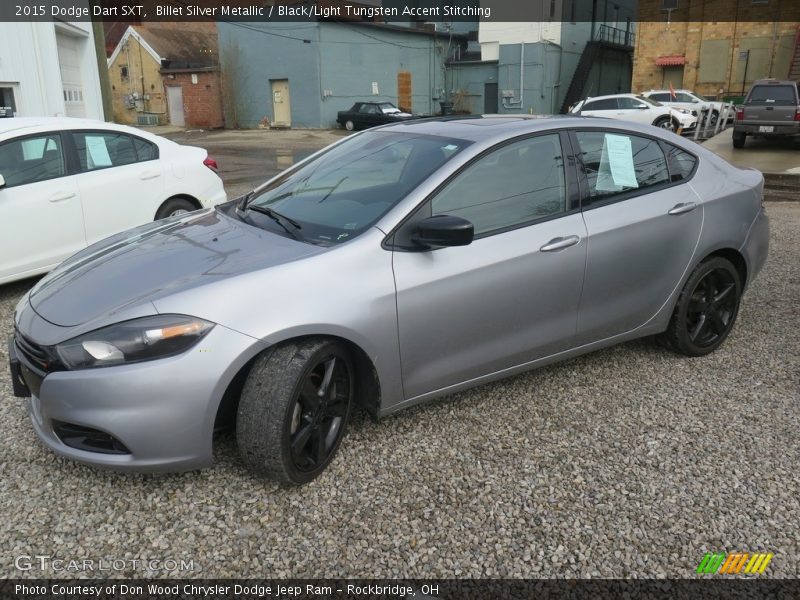 Billet Silver Metallic / Black/Light Tungsten Accent Stitching 2015 Dodge Dart SXT