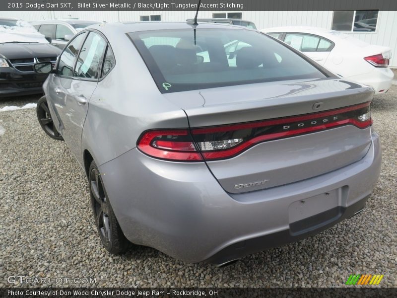 Billet Silver Metallic / Black/Light Tungsten Accent Stitching 2015 Dodge Dart SXT