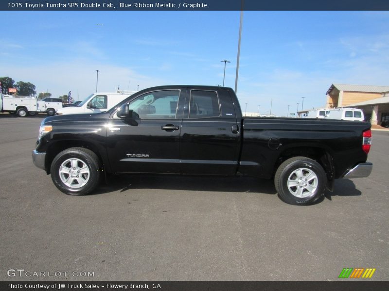 Blue Ribbon Metallic / Graphite 2015 Toyota Tundra SR5 Double Cab