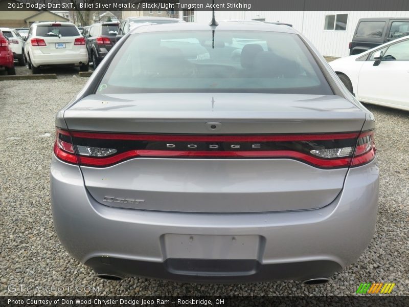 Billet Silver Metallic / Black/Light Tungsten Accent Stitching 2015 Dodge Dart SXT