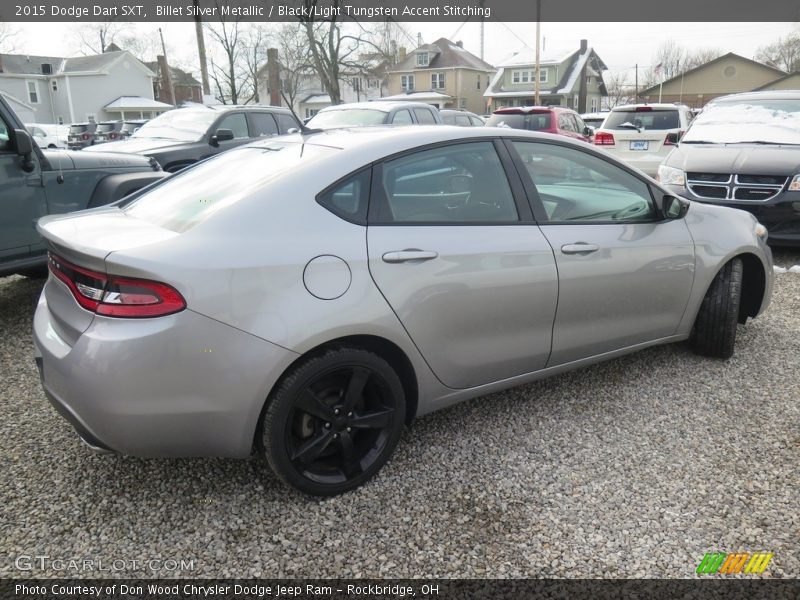 Billet Silver Metallic / Black/Light Tungsten Accent Stitching 2015 Dodge Dart SXT