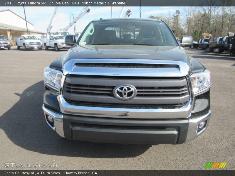 Blue Ribbon Metallic / Graphite 2015 Toyota Tundra SR5 Double Cab