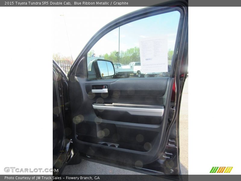 Blue Ribbon Metallic / Graphite 2015 Toyota Tundra SR5 Double Cab