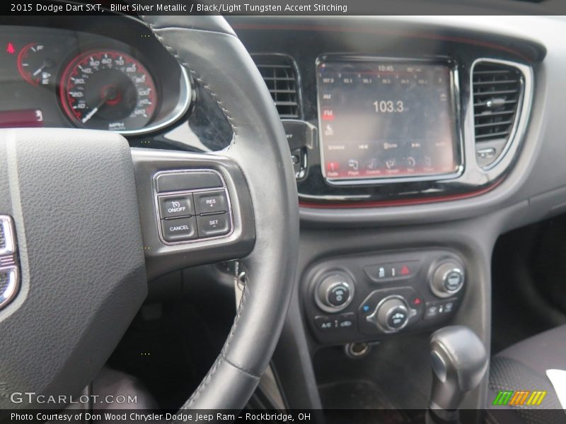 Billet Silver Metallic / Black/Light Tungsten Accent Stitching 2015 Dodge Dart SXT