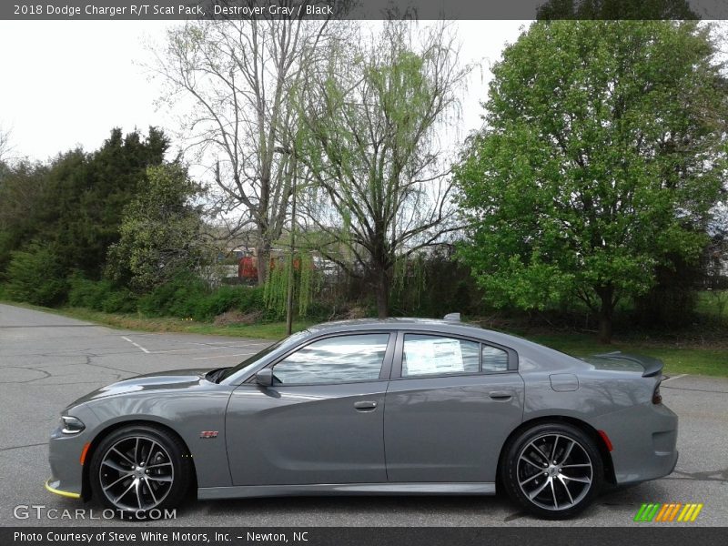 Destroyer Gray / Black 2018 Dodge Charger R/T Scat Pack