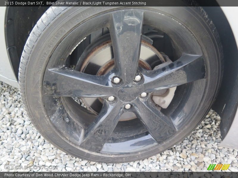 Billet Silver Metallic / Black/Light Tungsten Accent Stitching 2015 Dodge Dart SXT