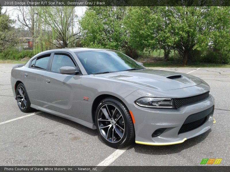 Destroyer Gray / Black 2018 Dodge Charger R/T Scat Pack