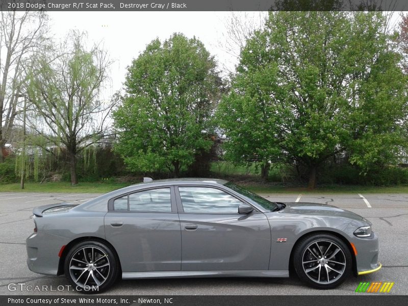 Destroyer Gray / Black 2018 Dodge Charger R/T Scat Pack