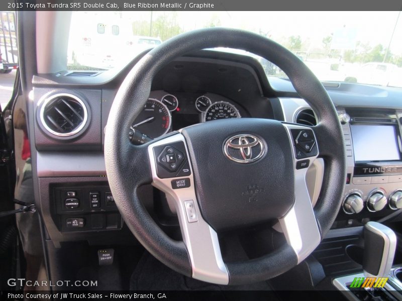 Blue Ribbon Metallic / Graphite 2015 Toyota Tundra SR5 Double Cab