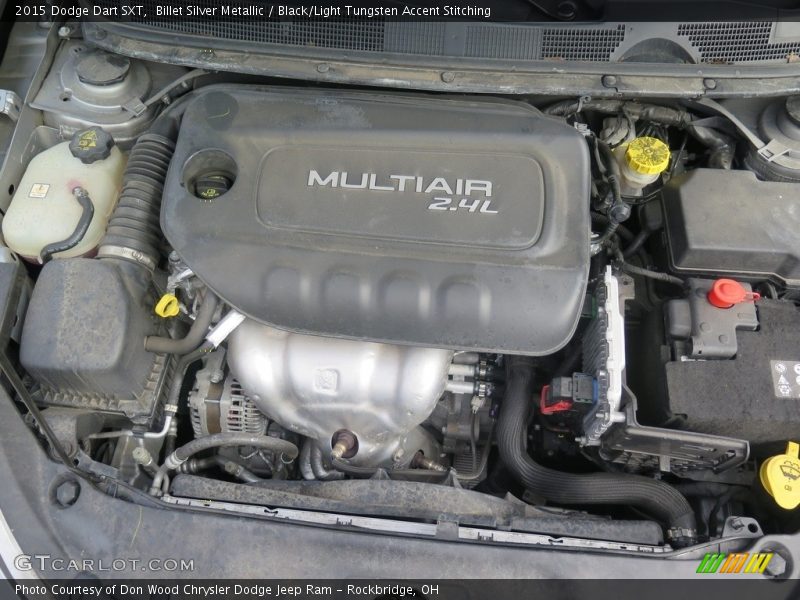 Billet Silver Metallic / Black/Light Tungsten Accent Stitching 2015 Dodge Dart SXT