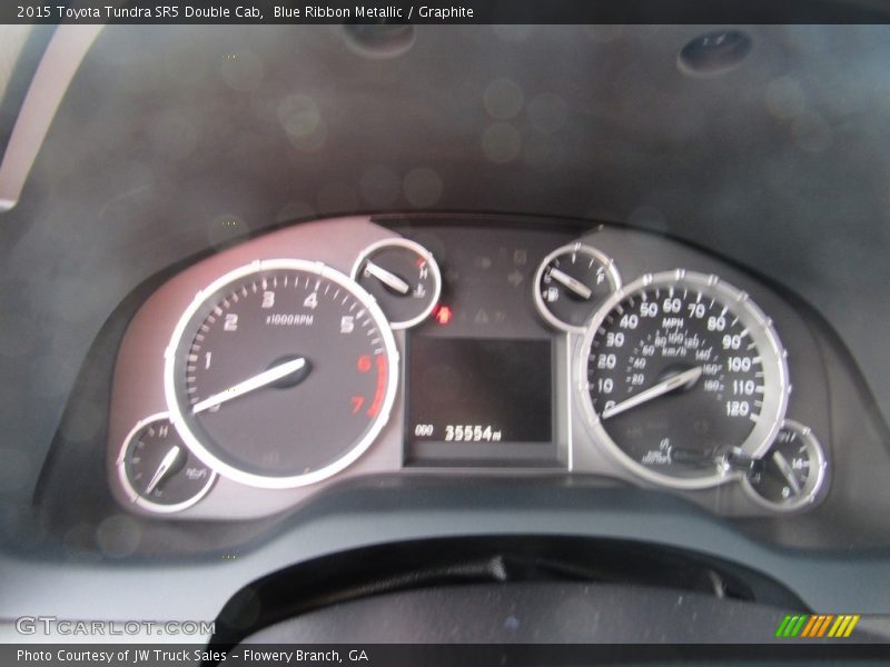 Blue Ribbon Metallic / Graphite 2015 Toyota Tundra SR5 Double Cab