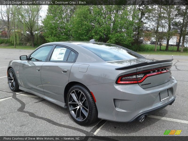 Destroyer Gray / Black 2018 Dodge Charger R/T Scat Pack