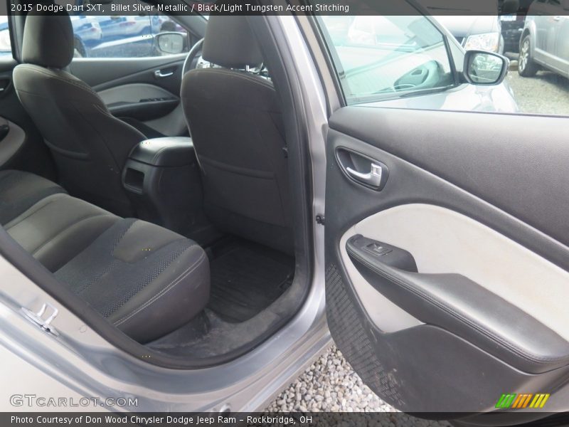 Billet Silver Metallic / Black/Light Tungsten Accent Stitching 2015 Dodge Dart SXT