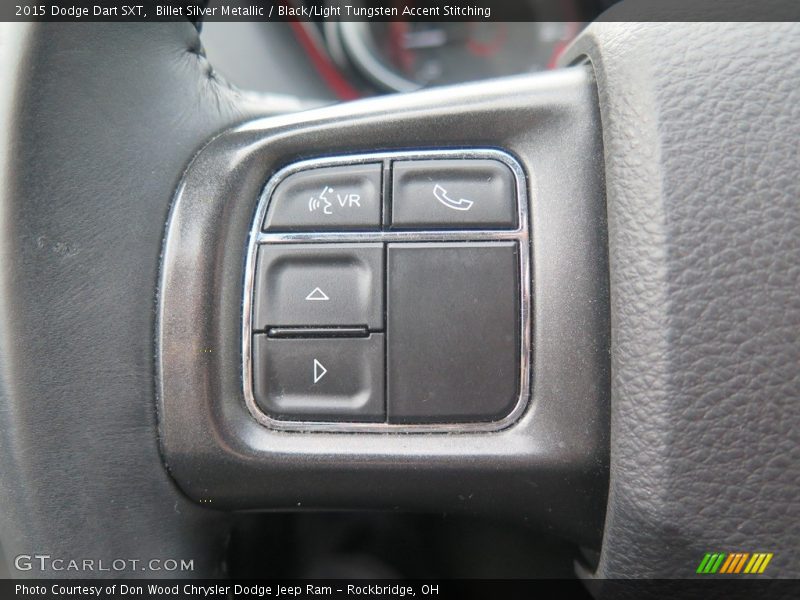 Billet Silver Metallic / Black/Light Tungsten Accent Stitching 2015 Dodge Dart SXT