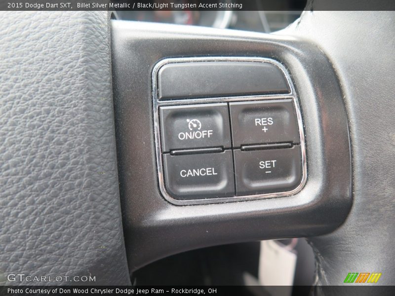 Billet Silver Metallic / Black/Light Tungsten Accent Stitching 2015 Dodge Dart SXT