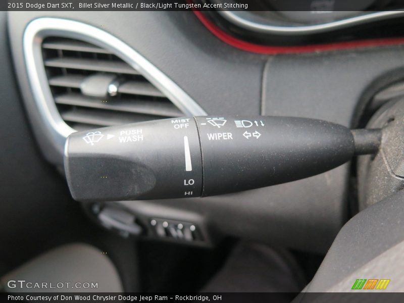 Billet Silver Metallic / Black/Light Tungsten Accent Stitching 2015 Dodge Dart SXT
