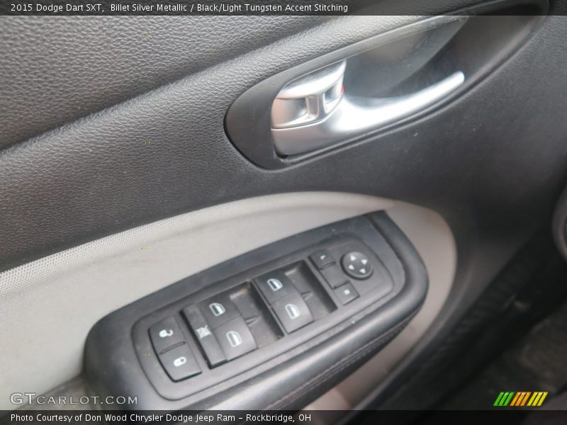 Billet Silver Metallic / Black/Light Tungsten Accent Stitching 2015 Dodge Dart SXT