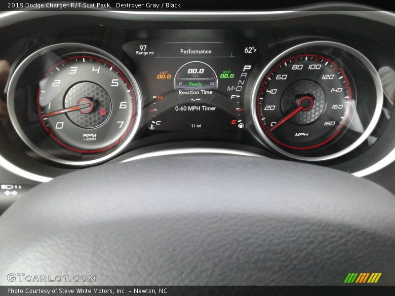 Destroyer Gray / Black 2018 Dodge Charger R/T Scat Pack