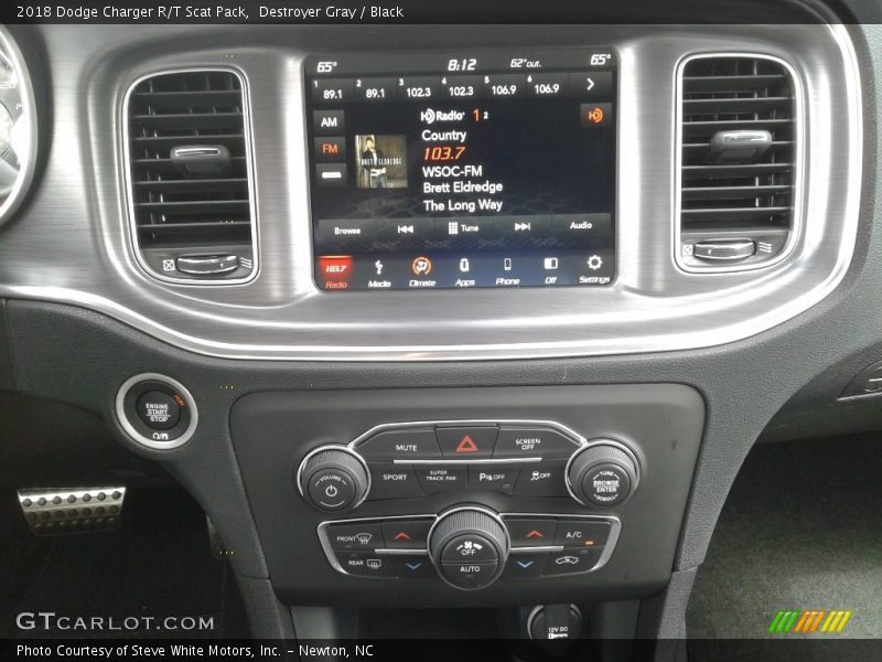 Destroyer Gray / Black 2018 Dodge Charger R/T Scat Pack