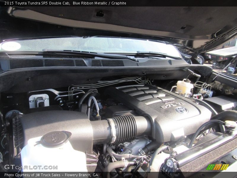 Blue Ribbon Metallic / Graphite 2015 Toyota Tundra SR5 Double Cab