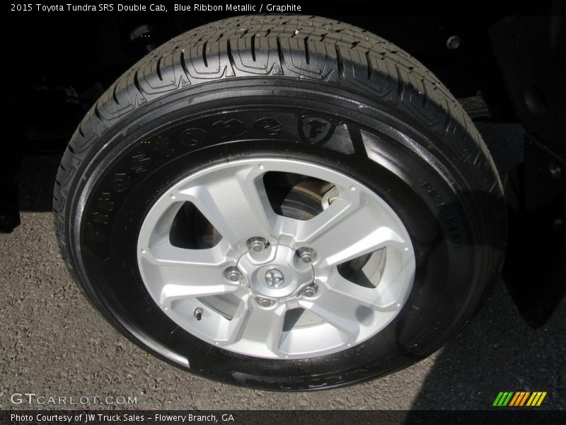 Blue Ribbon Metallic / Graphite 2015 Toyota Tundra SR5 Double Cab