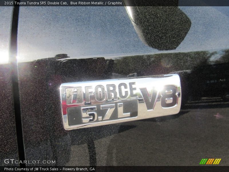 Blue Ribbon Metallic / Graphite 2015 Toyota Tundra SR5 Double Cab