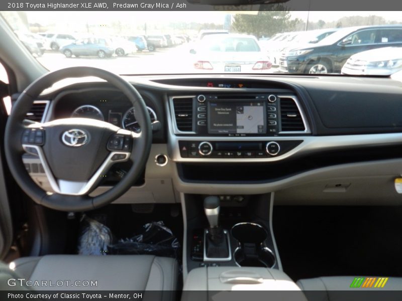 Predawn Gray Mica / Ash 2018 Toyota Highlander XLE AWD